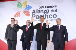 Jefe de Estado, Martín Vizcarra, preside reuniones de la XIV Cumbre de la Alianza del Pacífico en Lima.