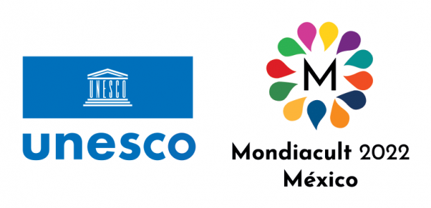 Logo da Mondiacult 2022